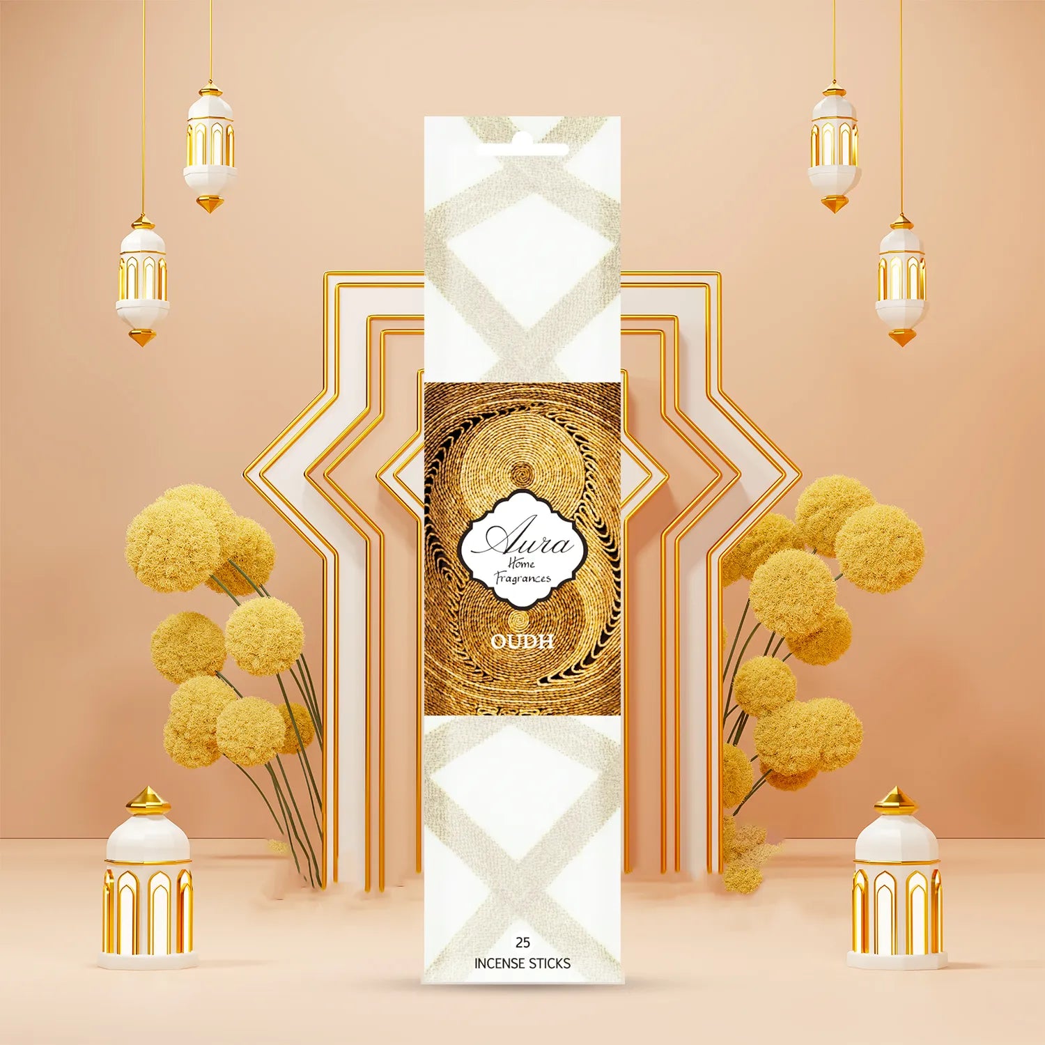 Oudh Aura Incense Sleeve Pack (25 Sticks) 4