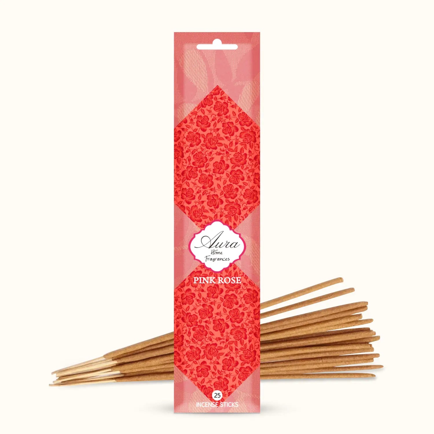 Shop Aura Pink Rose Incense – Soothing & Fragrant Sticks