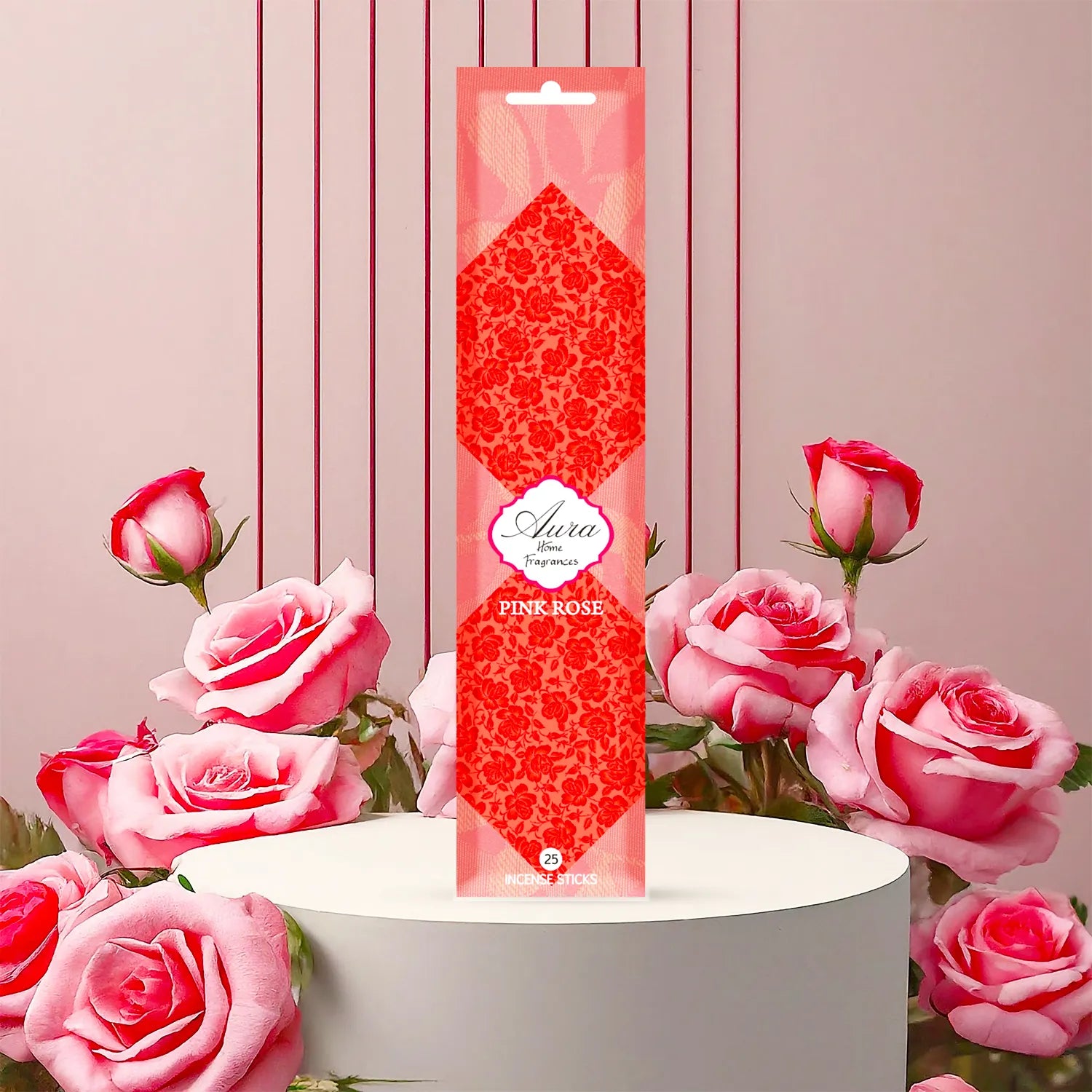 Pink Rose Aura Incense Sleeve Pack (25 Sticks) 4