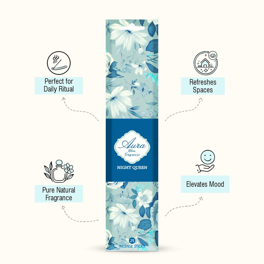 Night Queen Aura Incense Sleeve Pack (25 Sticks) 3