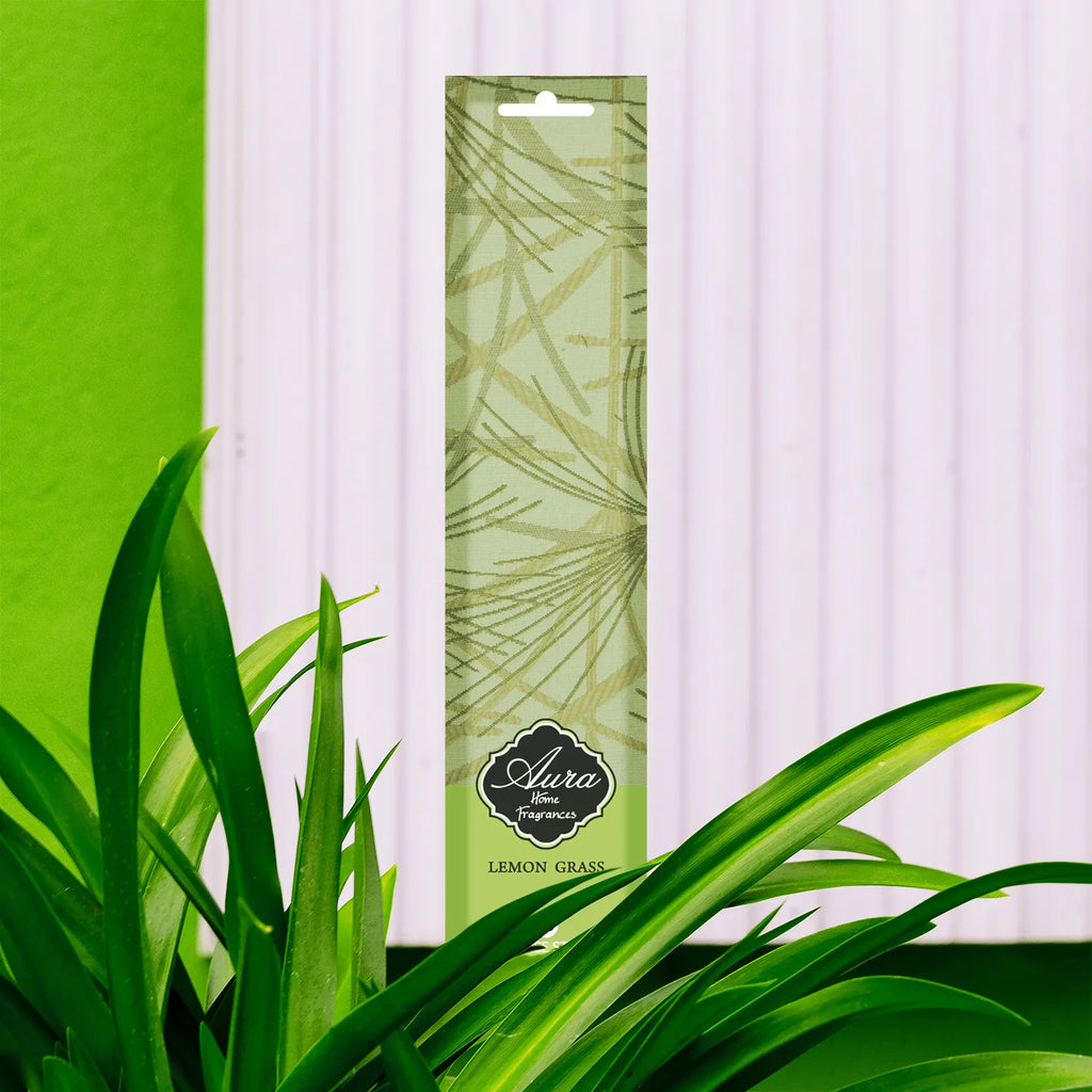 Lemon Grass Aura Incense Sleeve Pack (25 Sticks) 4