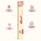 Aura Rose Long Incense Sticks (10 Sticks)