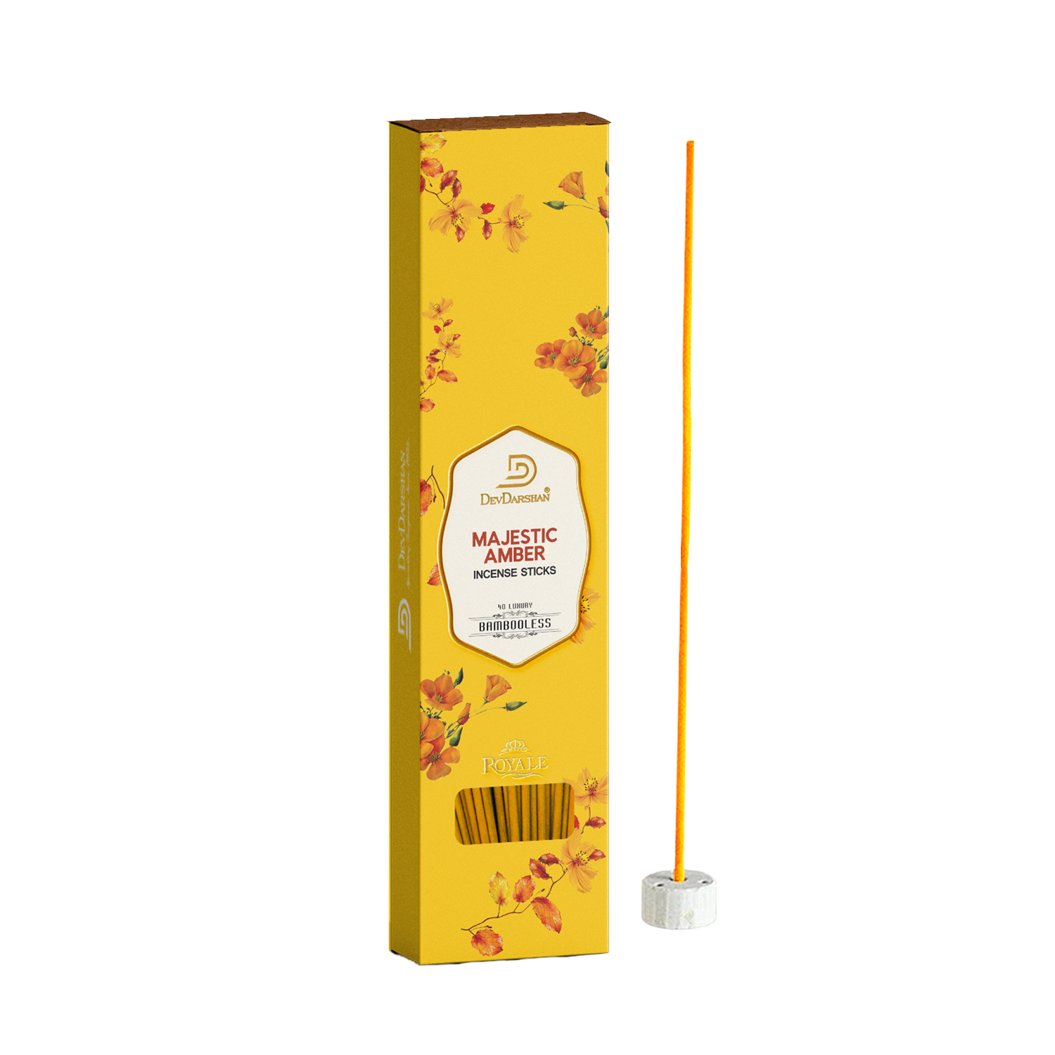 Buy Premium Majestic Amber Bambooless Incense Sticks