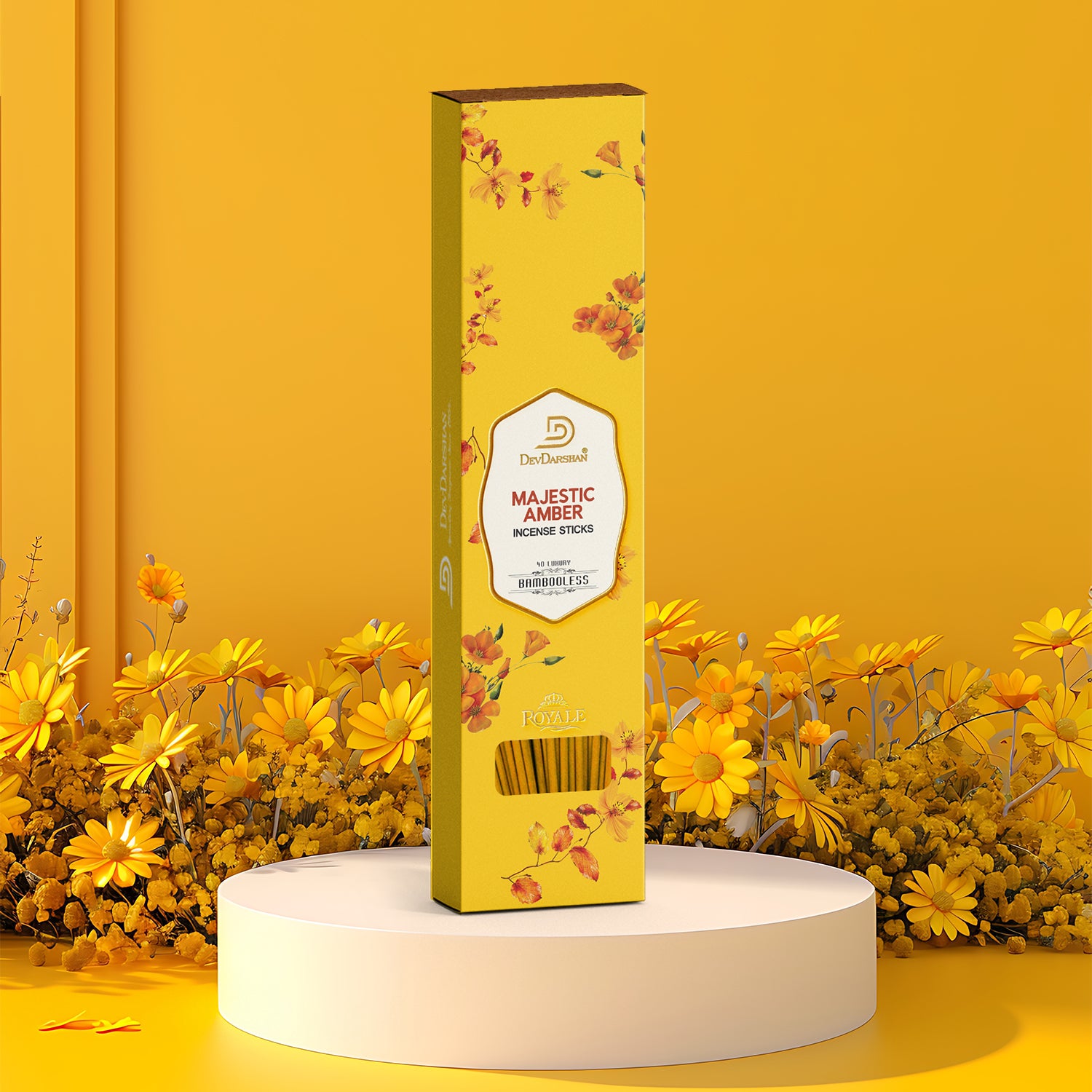 Majestic Amber Bambooless Incense Sticks 3