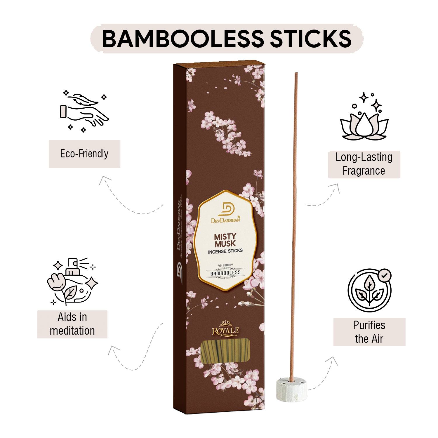 Misty Musk Bambooless Incense Sticks 2