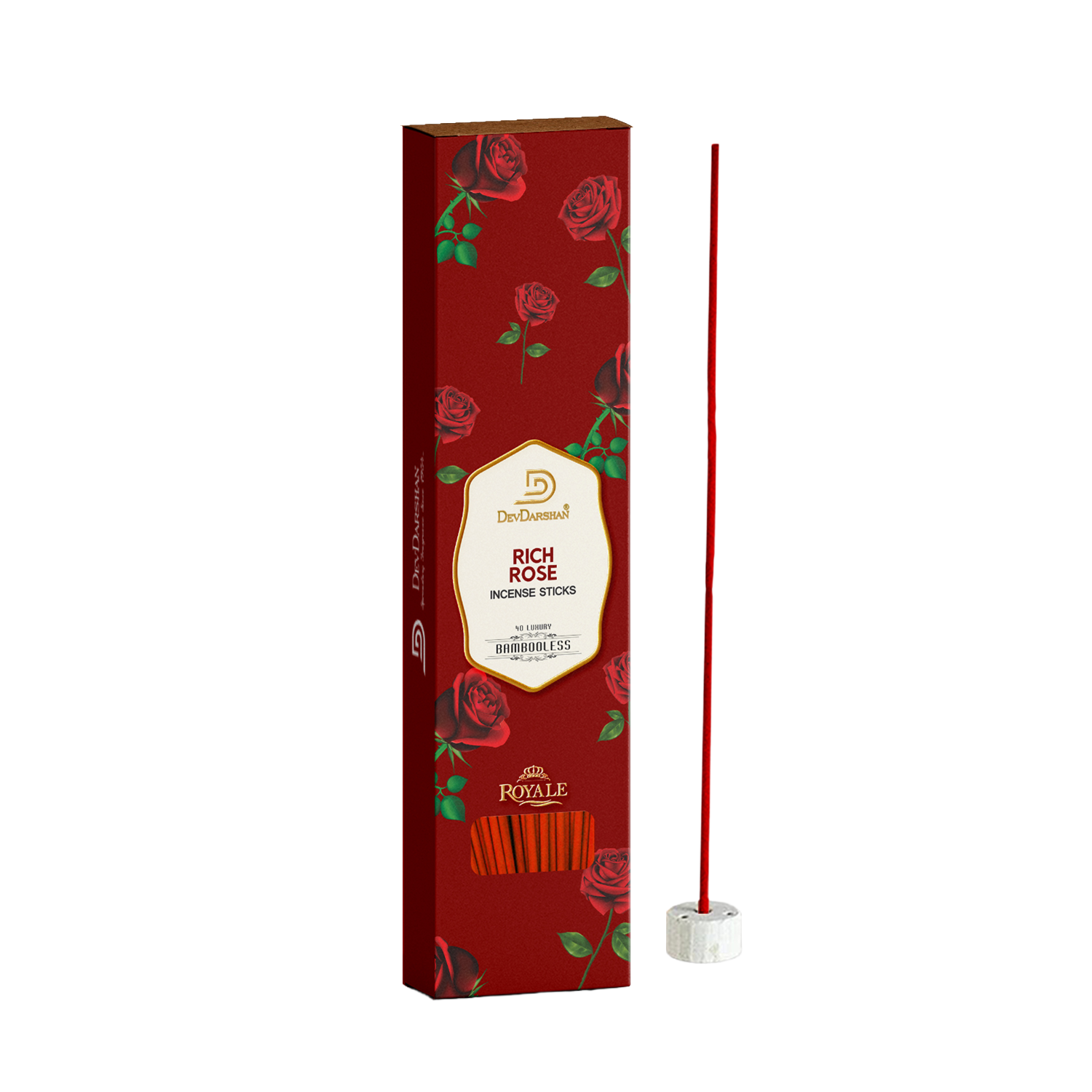 Buy Rich Rose Bambooless Incense Sticks - Long-Lasting Aroma