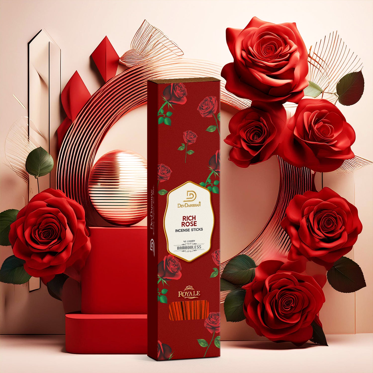 Rich Rose Bambooless Incense Sticks 3