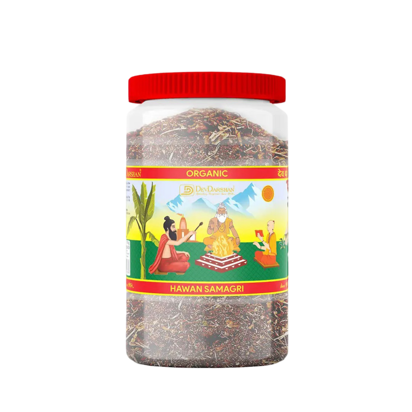 Shop 100% Organic Hawan Samagri Jar for Pooja & Yagya – DevDarshan Overseas