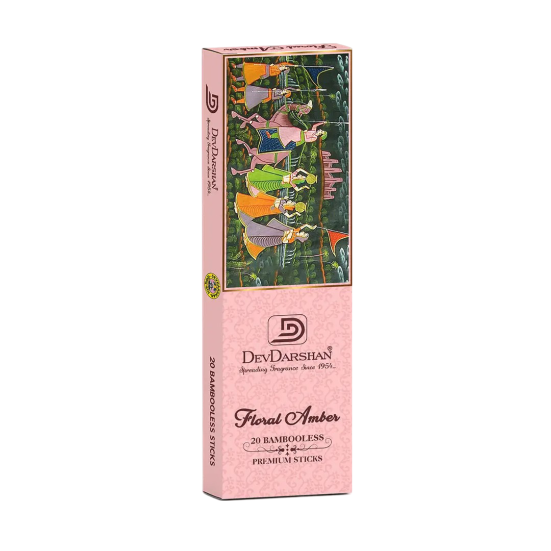 Shop Floral Amber Bambooless Incense Sticks - Divine Aroma
