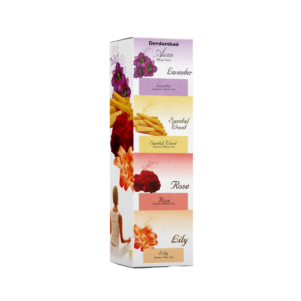 Aura Signature Dry Dhoop Cones - Premium Mix Pack