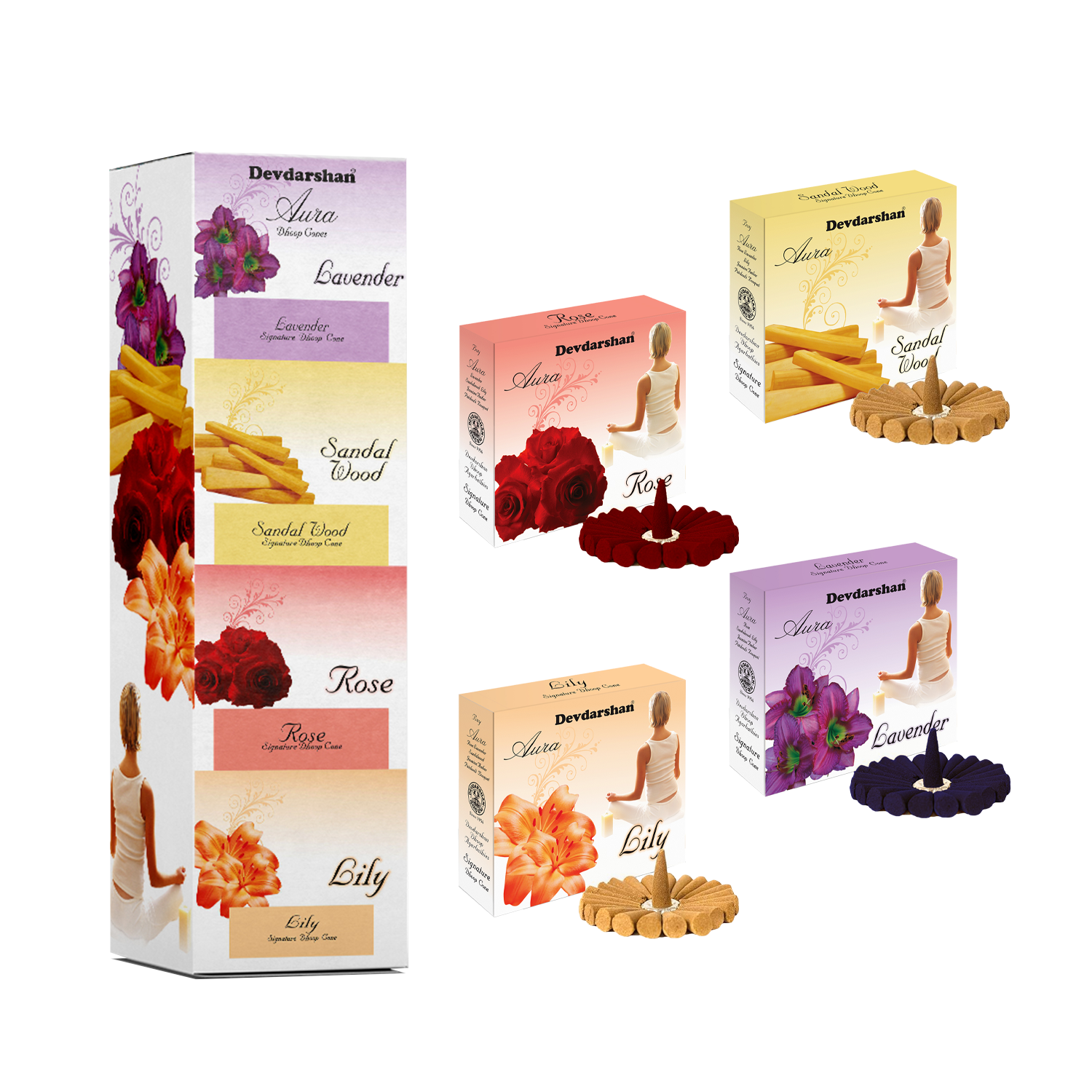 Aura Dhoop Cones Signature Mix Pack