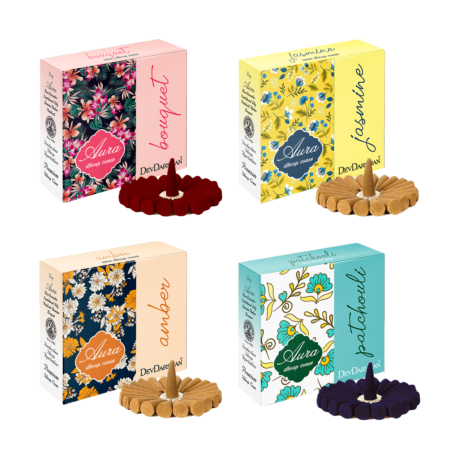 Aura Dhoop Cones Combo Pack 2