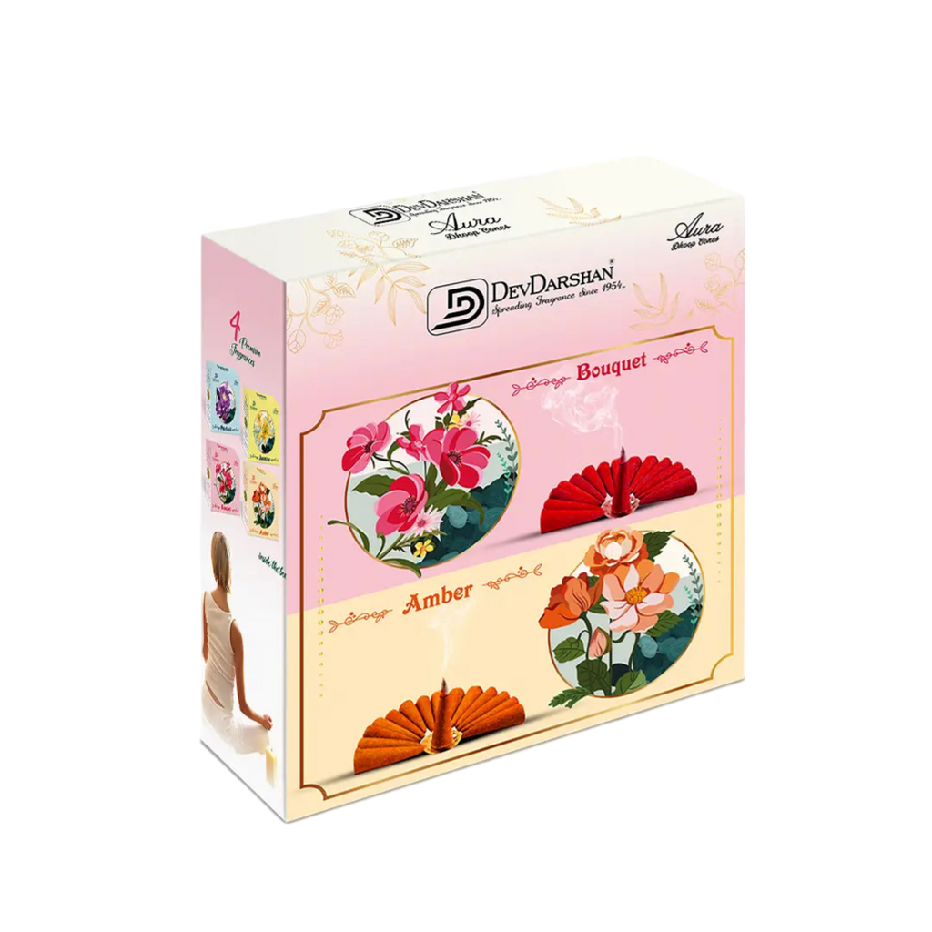 Buy Aura Fragrance Dhoop Cones - Premium Multi-Blend Pack