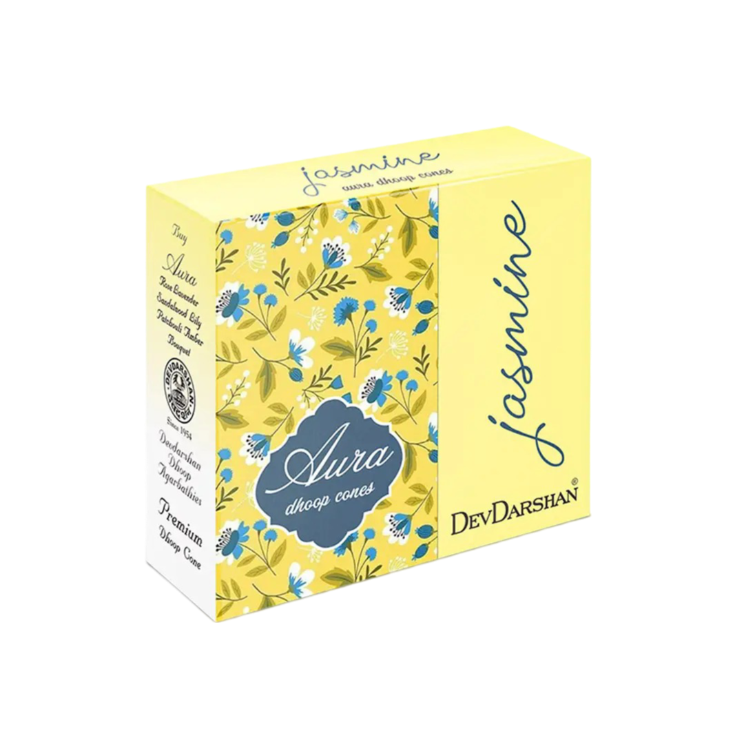 Buy Aura Jasmine Dhoop Cones - Sweet & Calm Floral Scents