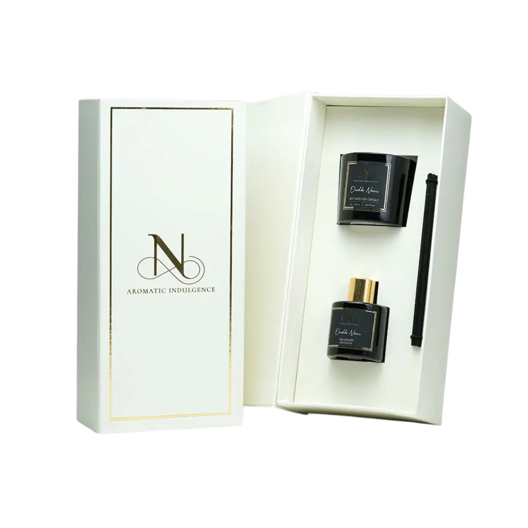 Buy Reed Diffuser and Candle Combo - Oudh Noir Elegance