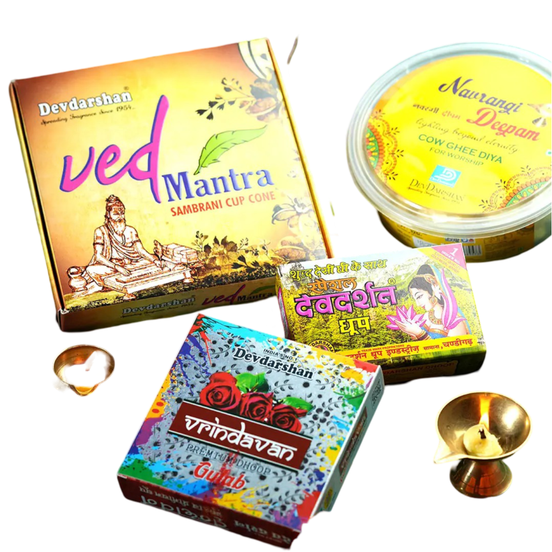 Buy Divine Combo Gift Set – Premium Dhoop, & Pooja Essentials