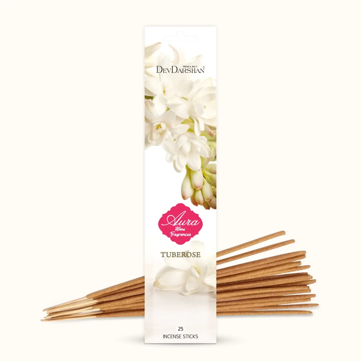 Aura Tuberose Incense Sticks – Freshness for Mind & Spirit