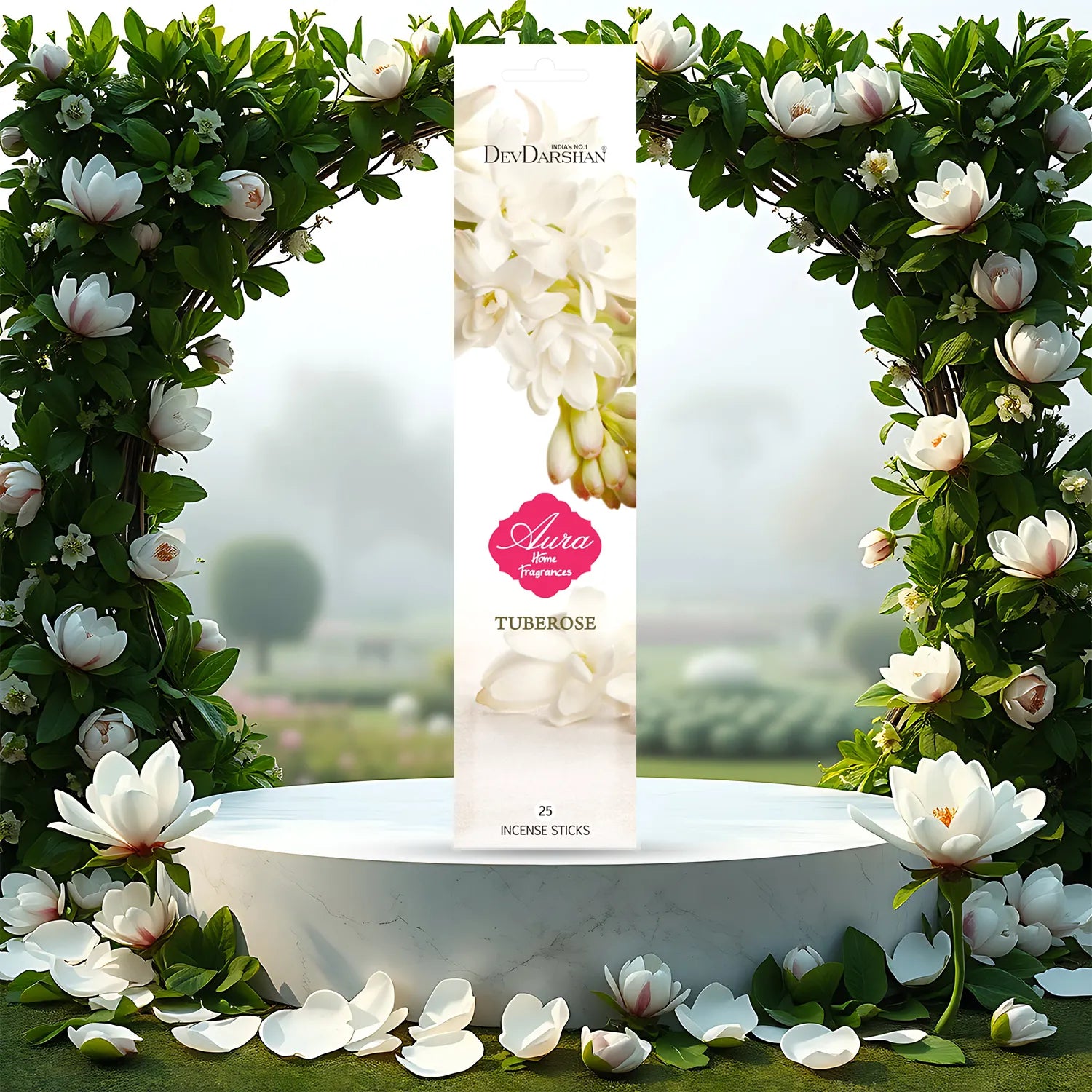 Tuberose Aura Incense Sleeve Pack (25 Sticks) 4