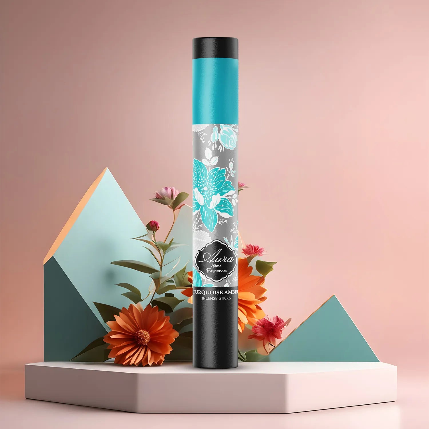 Turquoise Amber Aura Incense Sticks Tube Pack (40g) 4