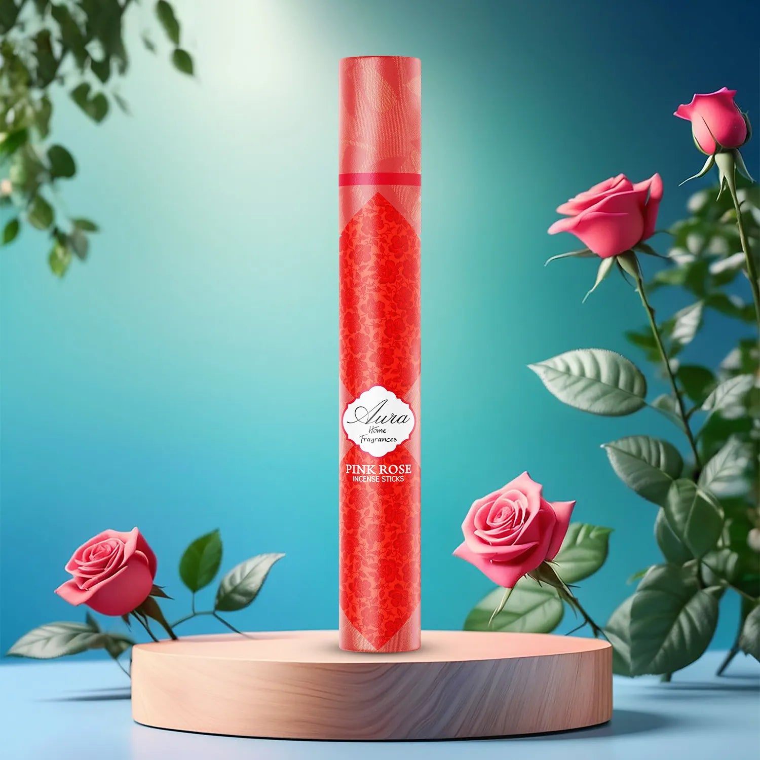 Pink Rose Aura Incense Sticks Tube Pack (40g) 4