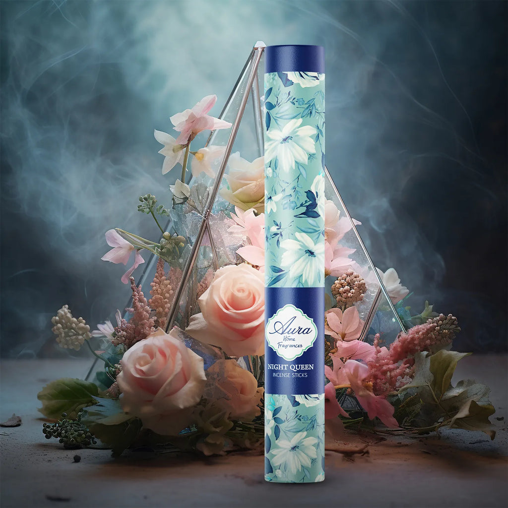 Night Queen Aura Incense Sticks Tube Pack (40g) 4