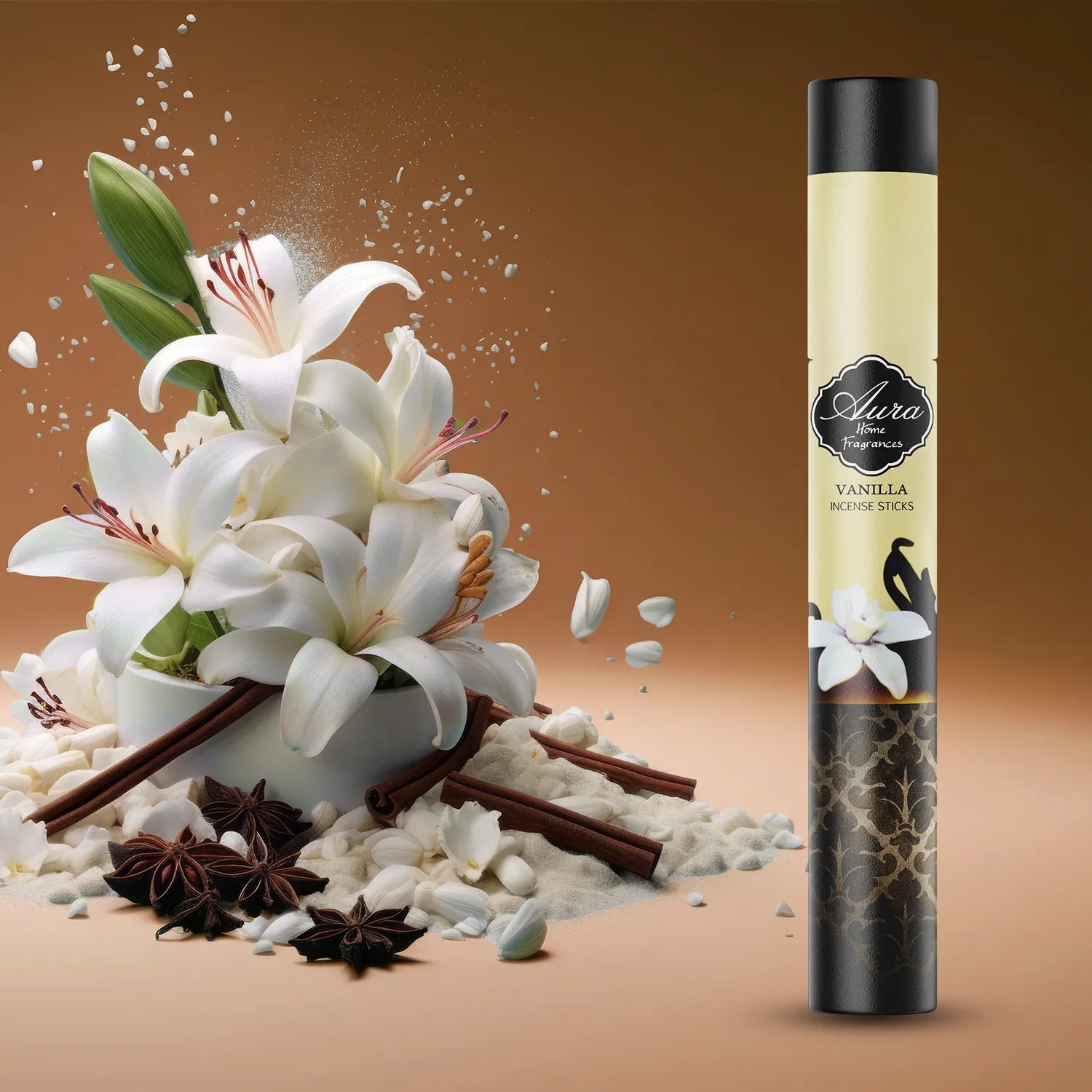 Vanilla Aura Incense Sticks Tube Pack (40g) 4