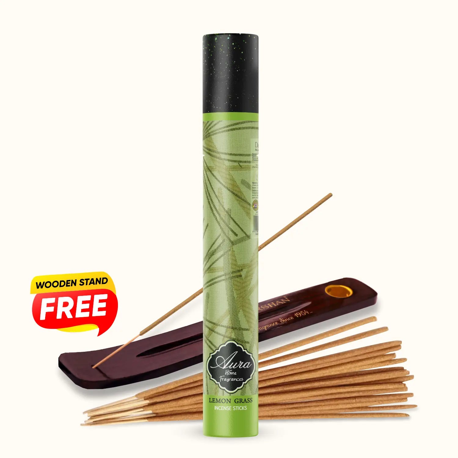 Buy Aura Lemongrass Incense Sticks (Tube Pack) for Home & Puja