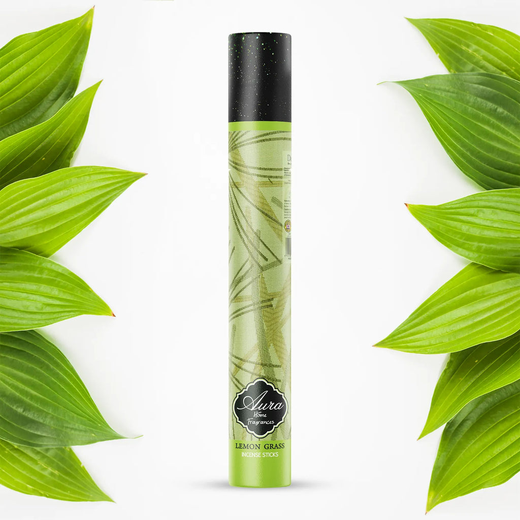 Lemongrass Aura Incense Sticks Tube Pack (40g) 4