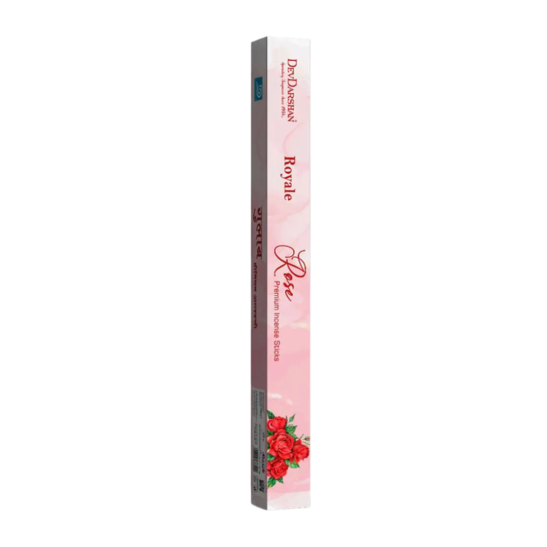 Royale Rose Premium Long Incense Sticks for Puja & Meditation
