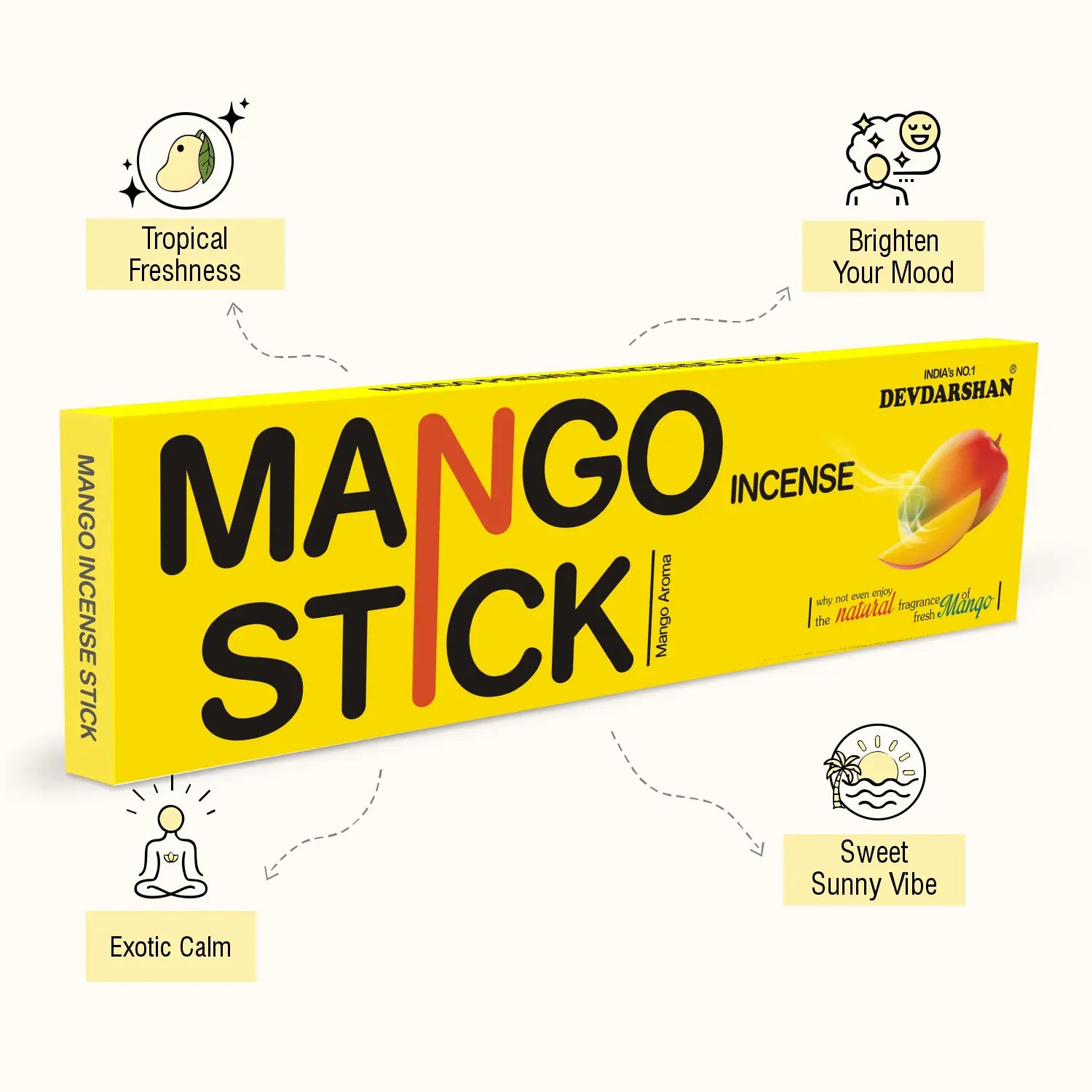 Mango Incense Sticks (20 Sticks) 3