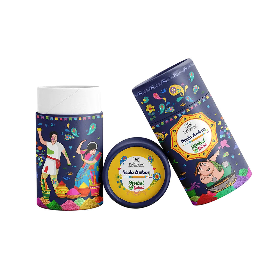 Shop Herbal Neela Amber Holi Gulaal (220g) – Natural Blue
