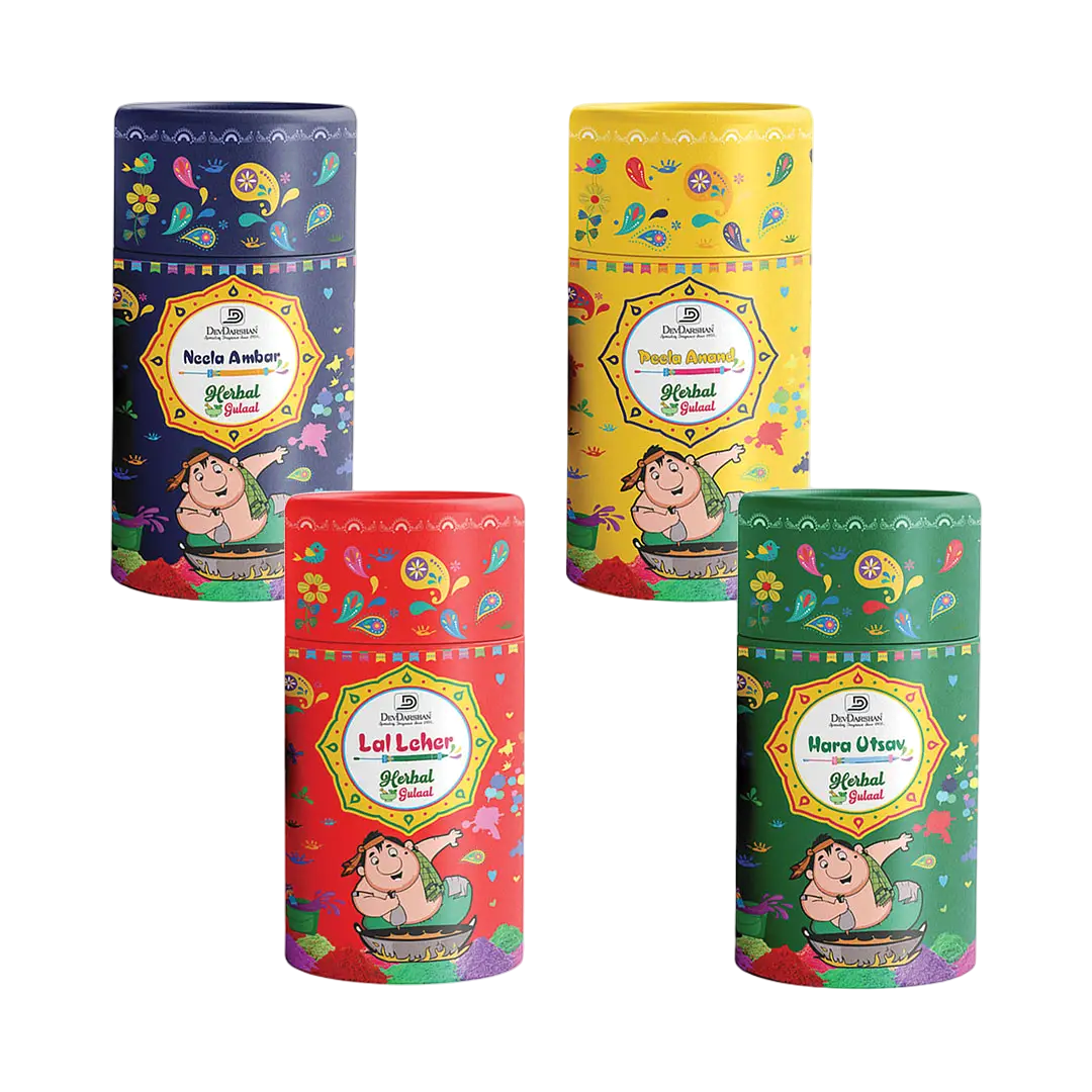 Buy Holi Herbal Gulaal Combo Pack of 4 – Eco-Friendly Colors