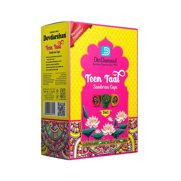 Teen Taal Sambrani Havan Cups 3 in 1 (30 Plus 3)