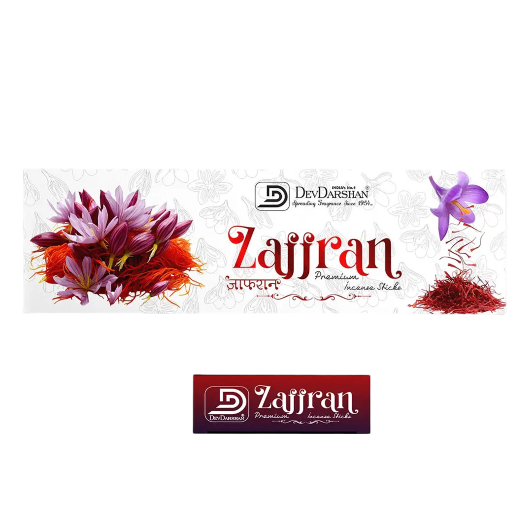 Zaffran Premium Incense Sticks - Rich & Long-Lasting Aroma