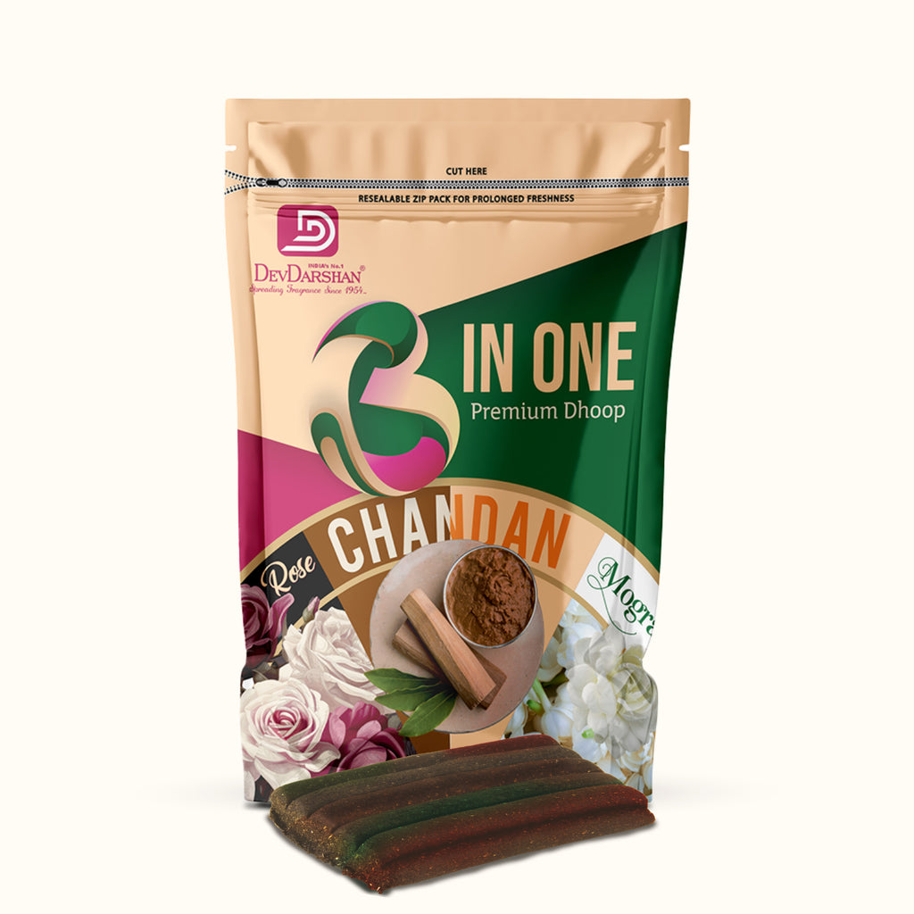 3 in 1 Premium Wet Dhoop Sticks Zip Pack (20 Sticks) 1