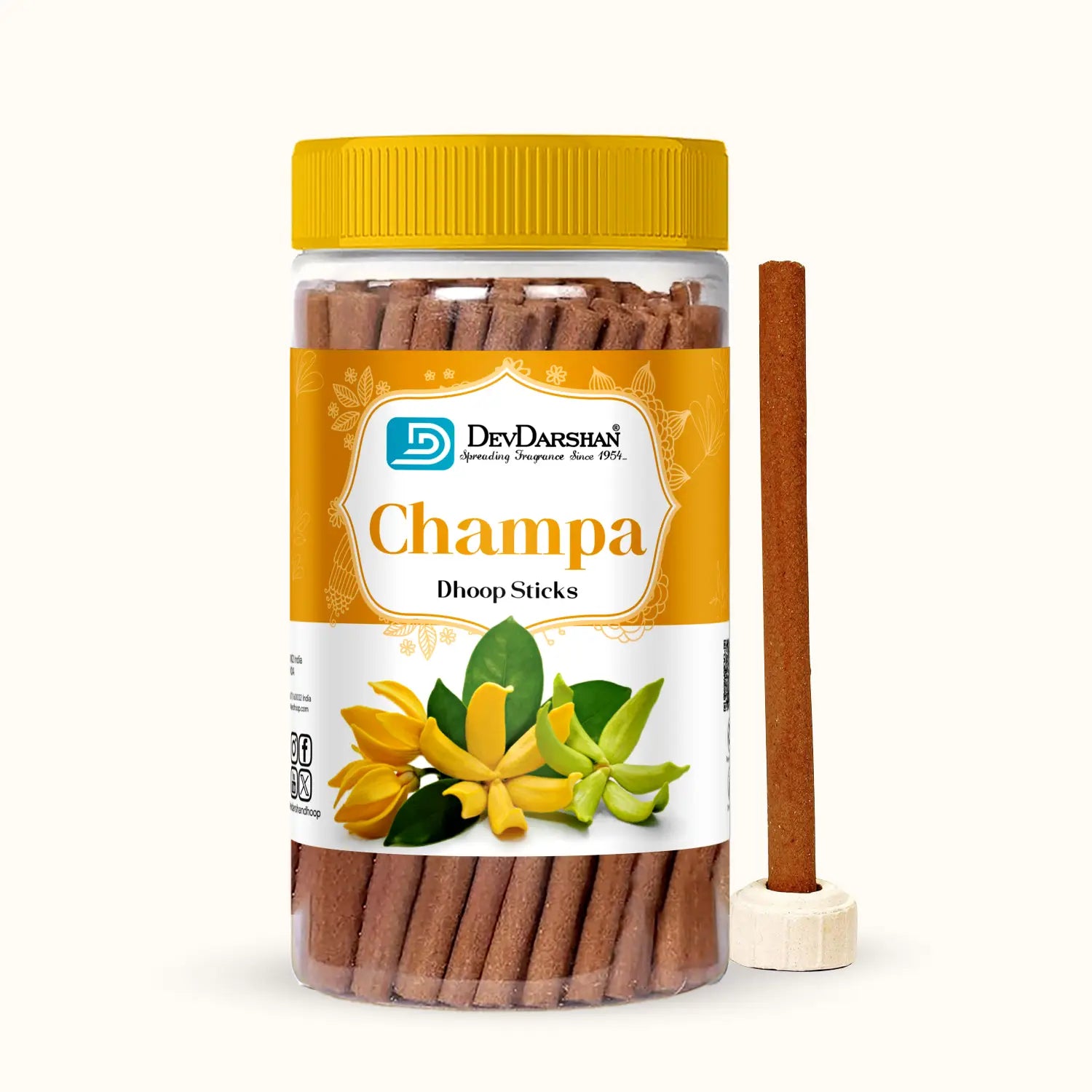Champa Dry Dhoop Sticks Jar (85g) 2