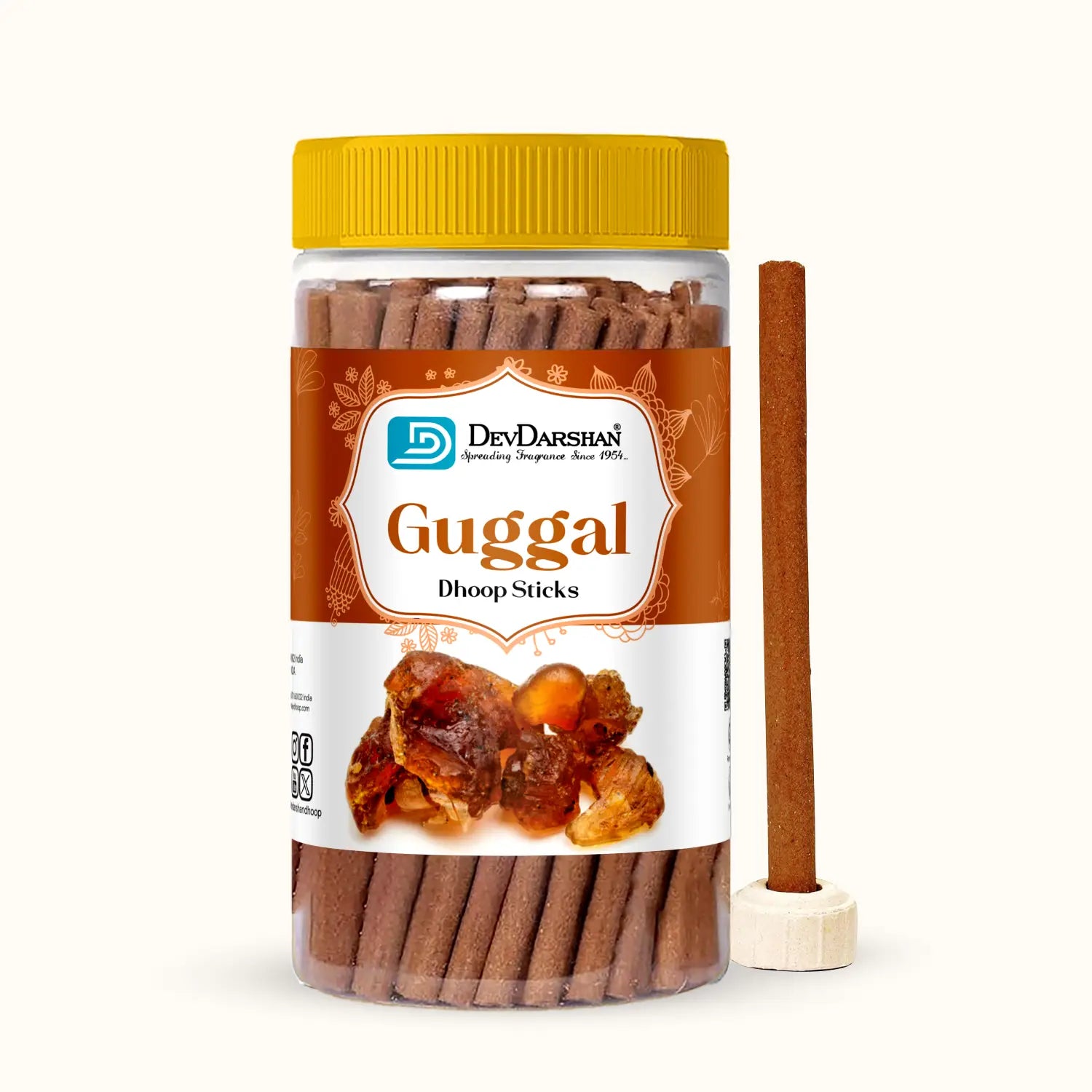 Guggal Dry Dhoop Sticks Jar (85g) 2