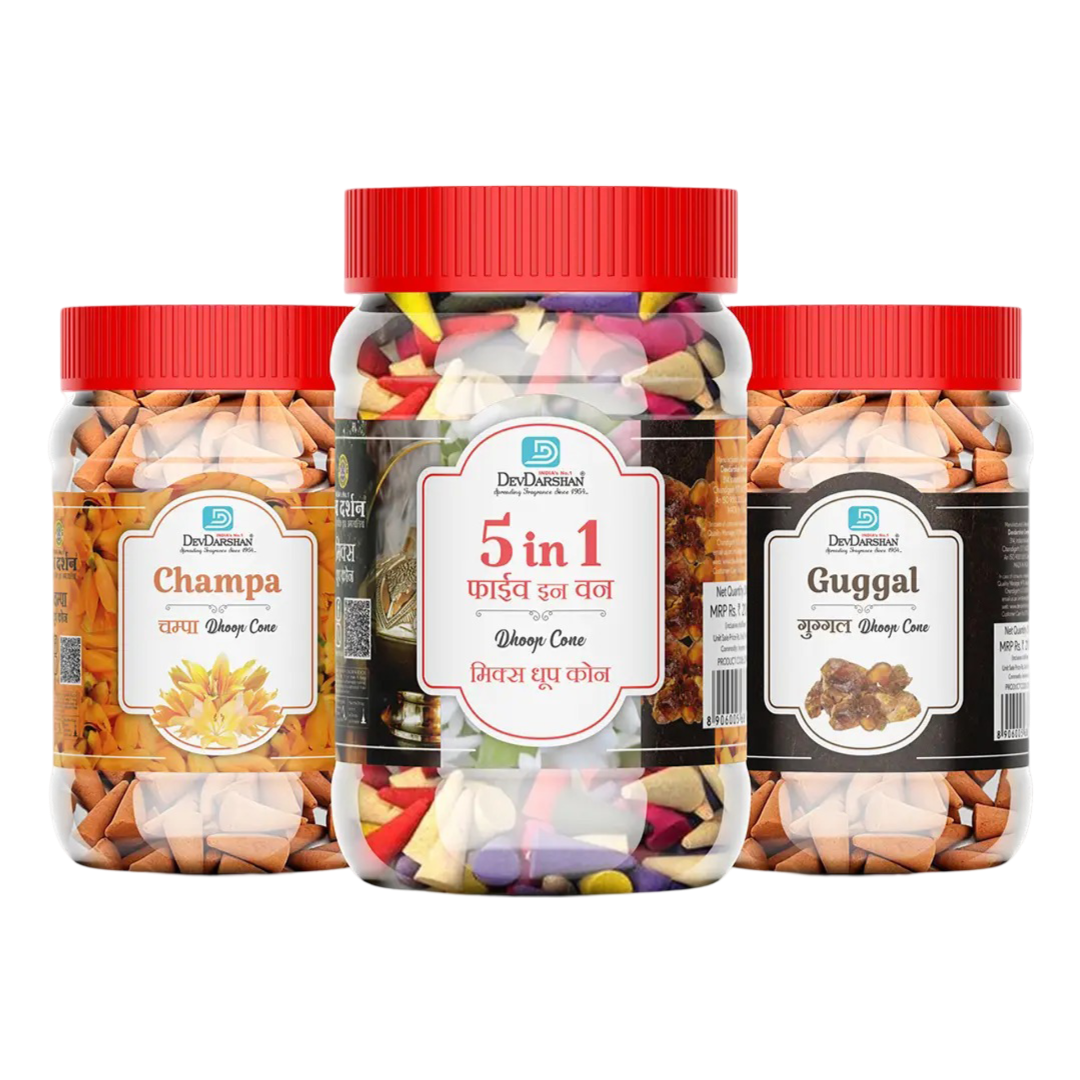Shop Best 3-In-1 Premium Combo Dhoop Cones Pack