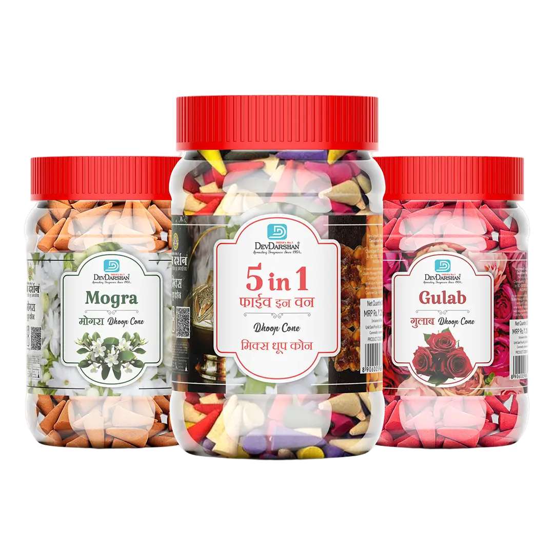 Buy Premium Dhoop Cone Jar (350g) Combo Pack of 3