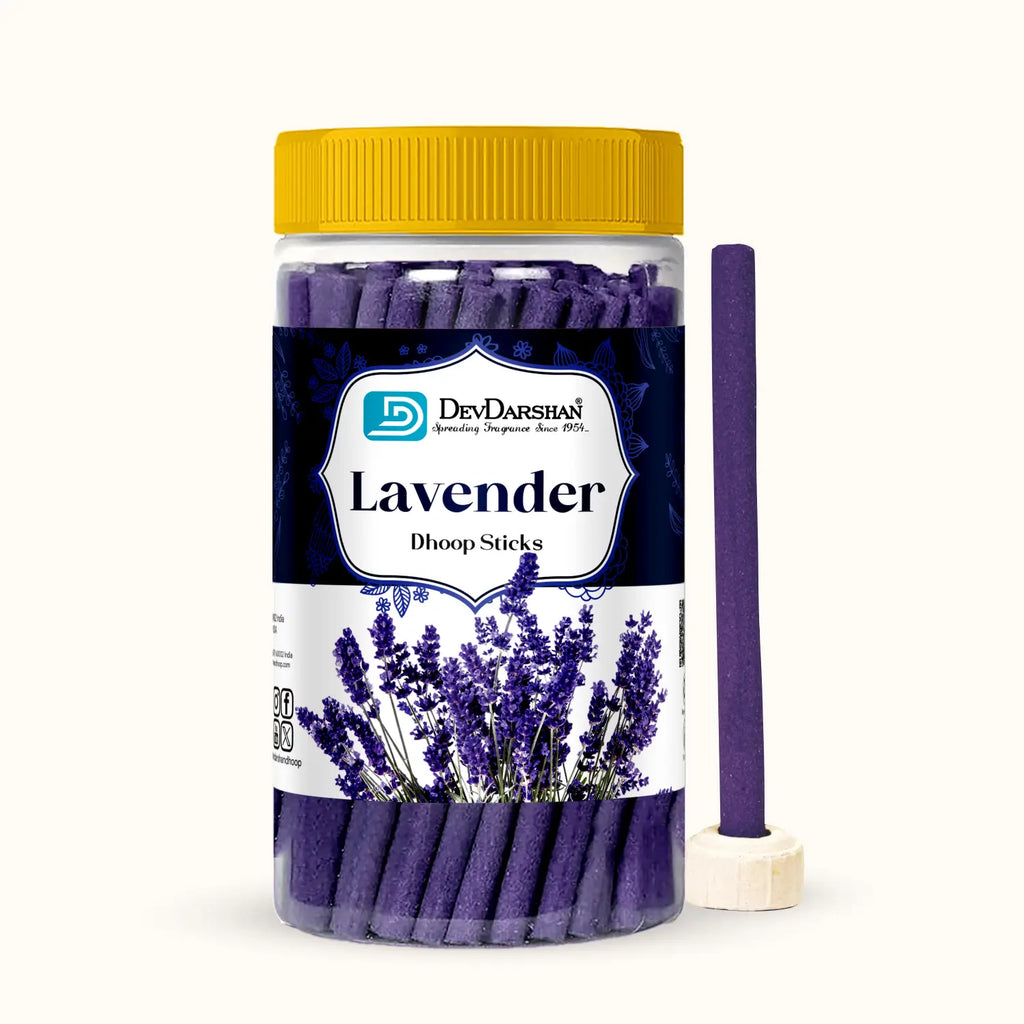 Lavender Dry Dhoop Sticks Jar (85g) 2