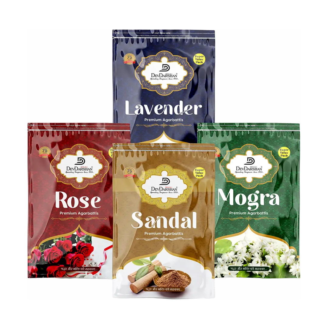 Buy 4 In1 Incense Sticks Pack - Premium Floral Collections