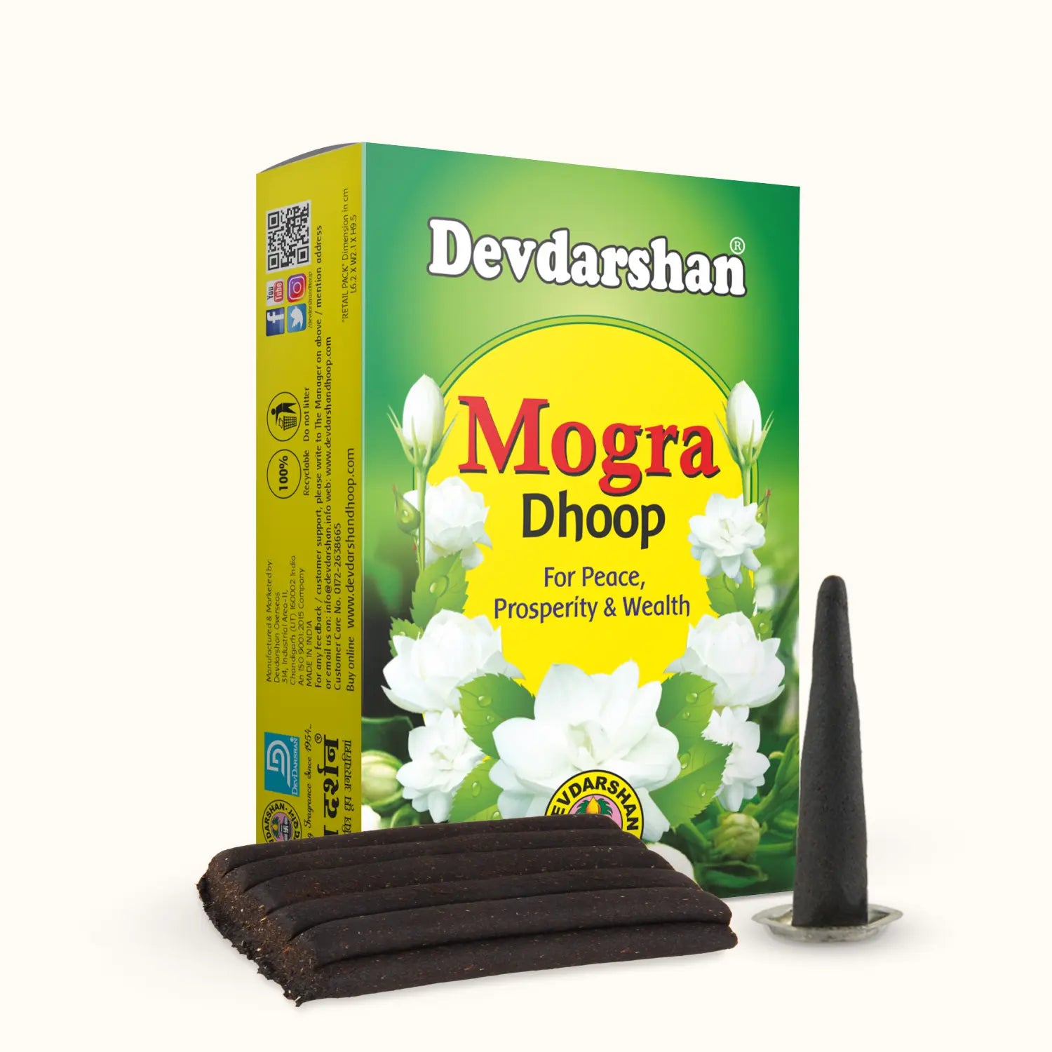 Mogra Wet Dhoop Sticks (20 Sticks) 2