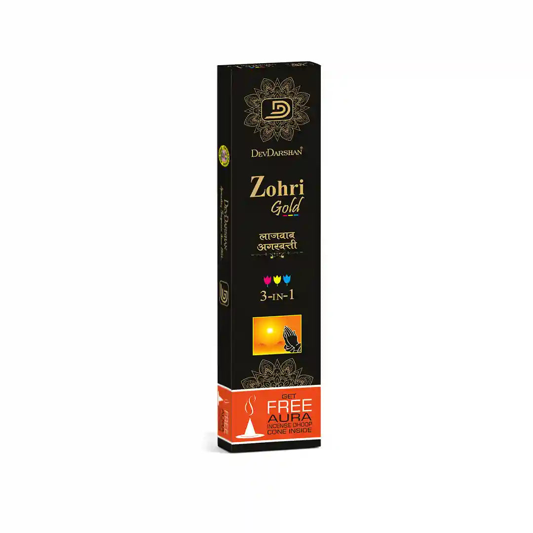 Zohri Gold 3 in 1 Incense Sticks