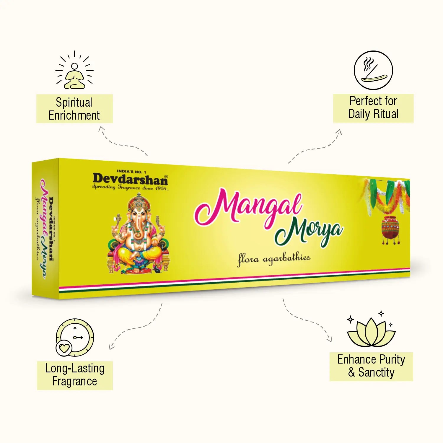 Mangal Morya Flora Incense Sticks