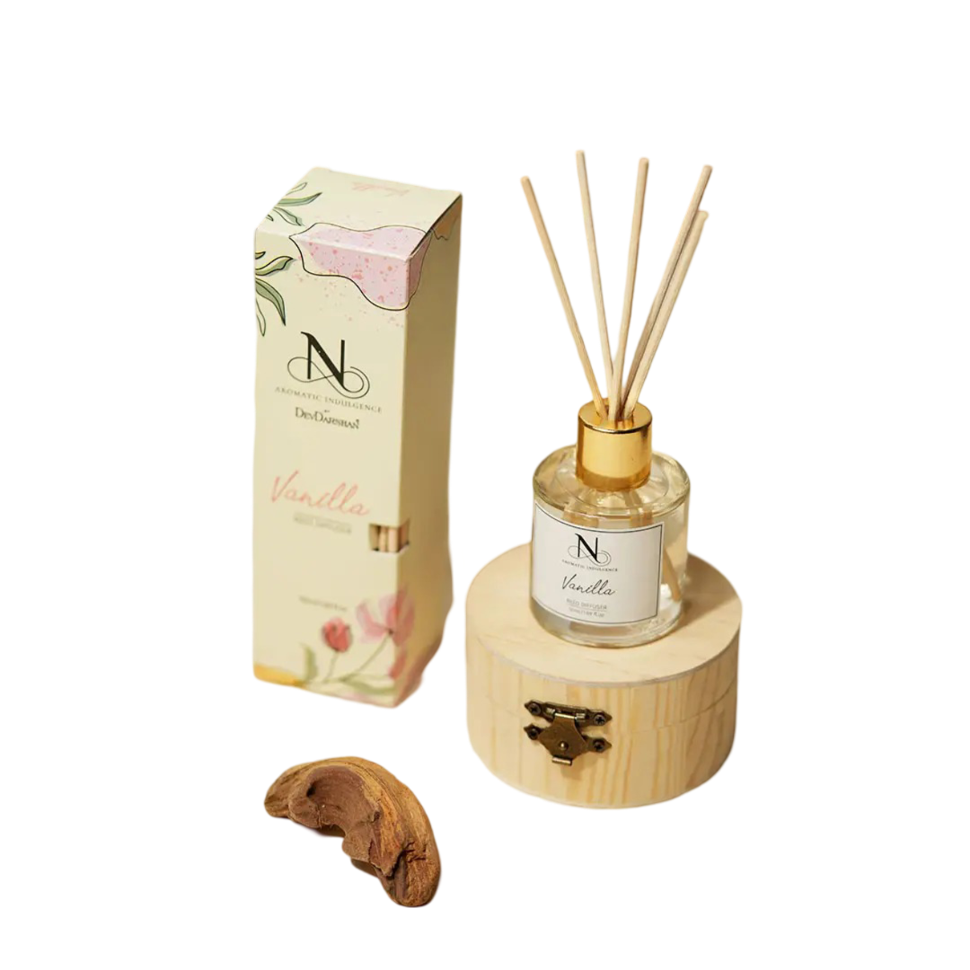 Luxury Vanilla Reed Diffuser - Warm & Cozy Home Fragrance