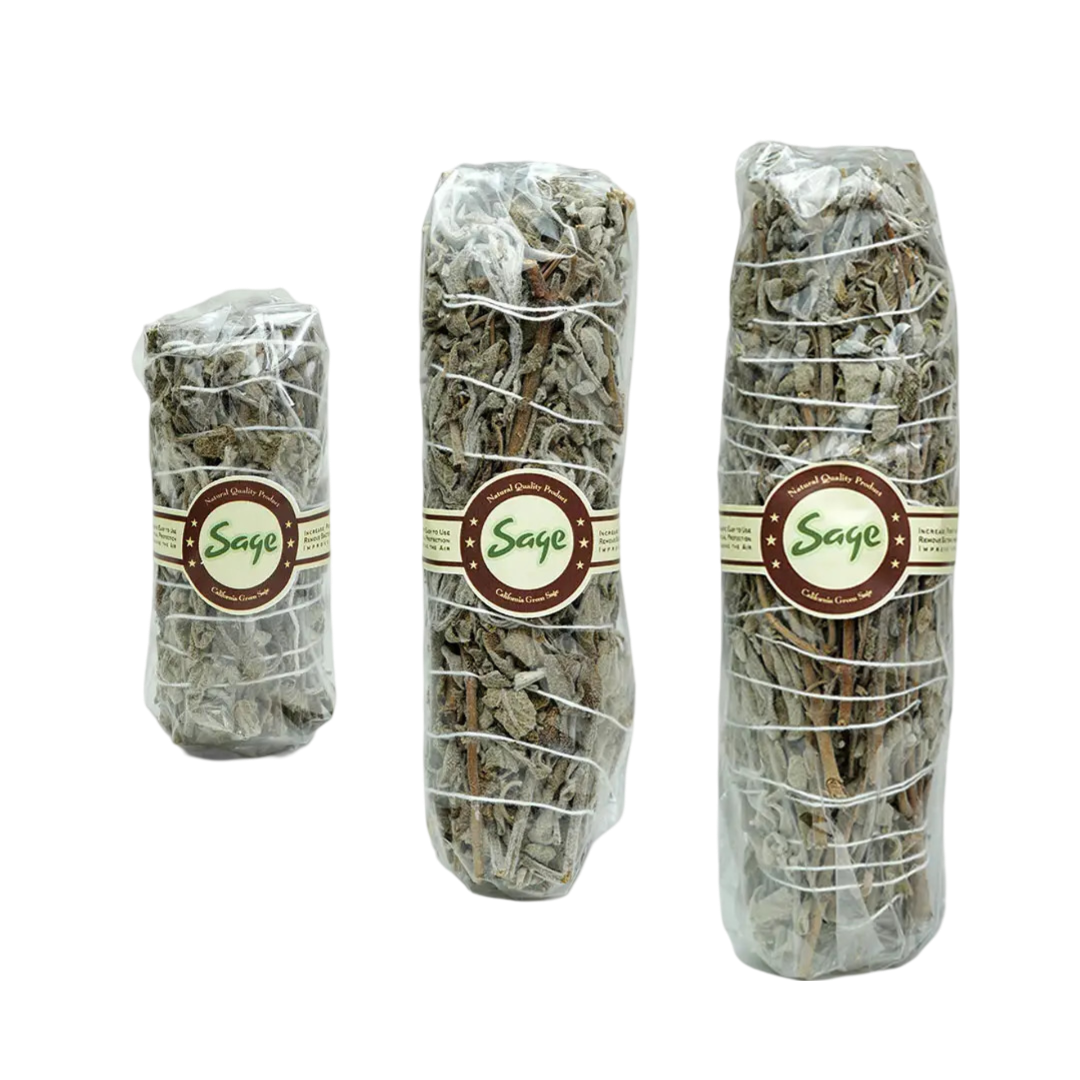 California Green Sage Smudge Sticks Online - Fresh & Aromatic
