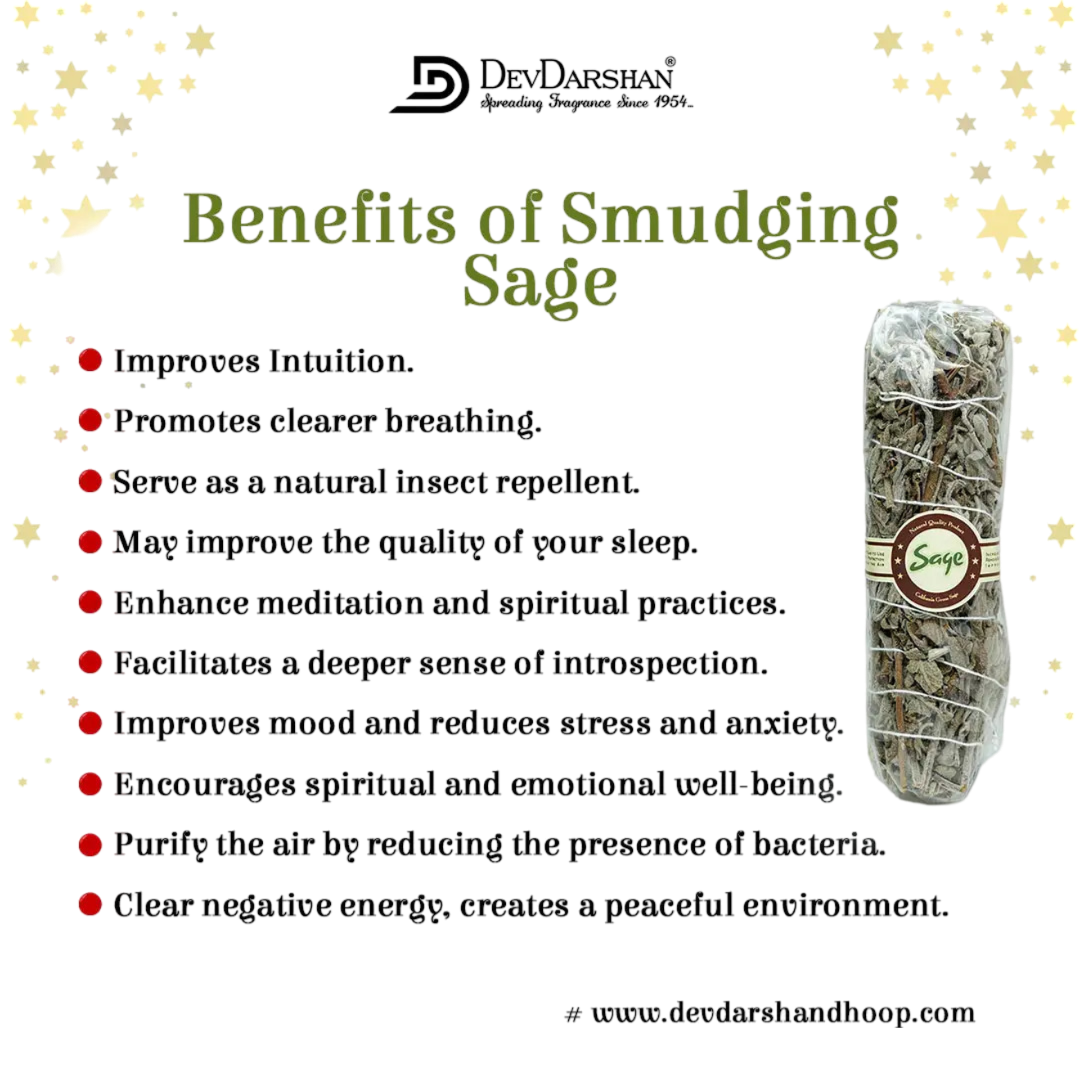 Smudge Column Shop Sage Smudge Sticks – Purify Your Space Naturally – DevDarshan Overseas
