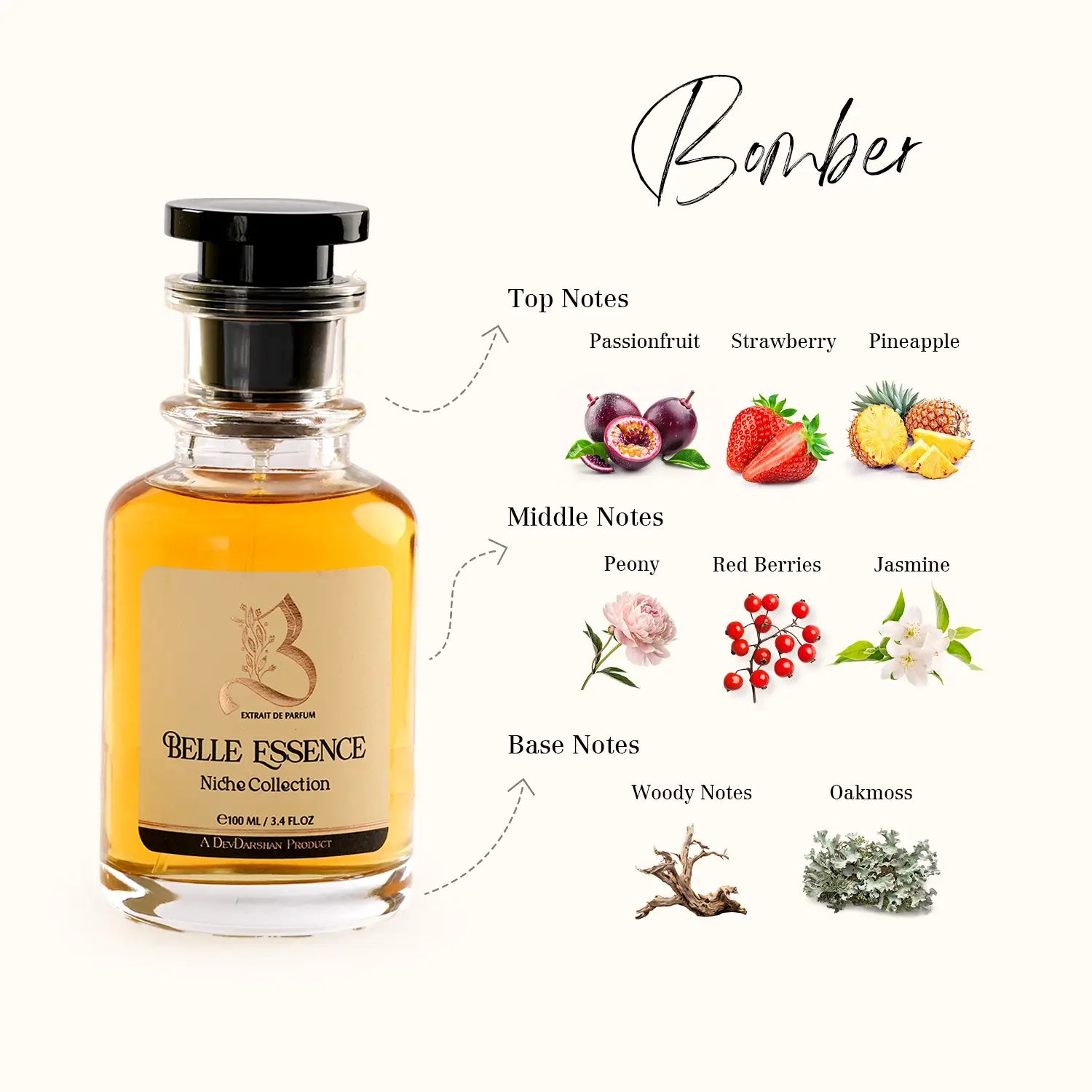 Belle Essence Bomber Parfum for Women(100ml)
