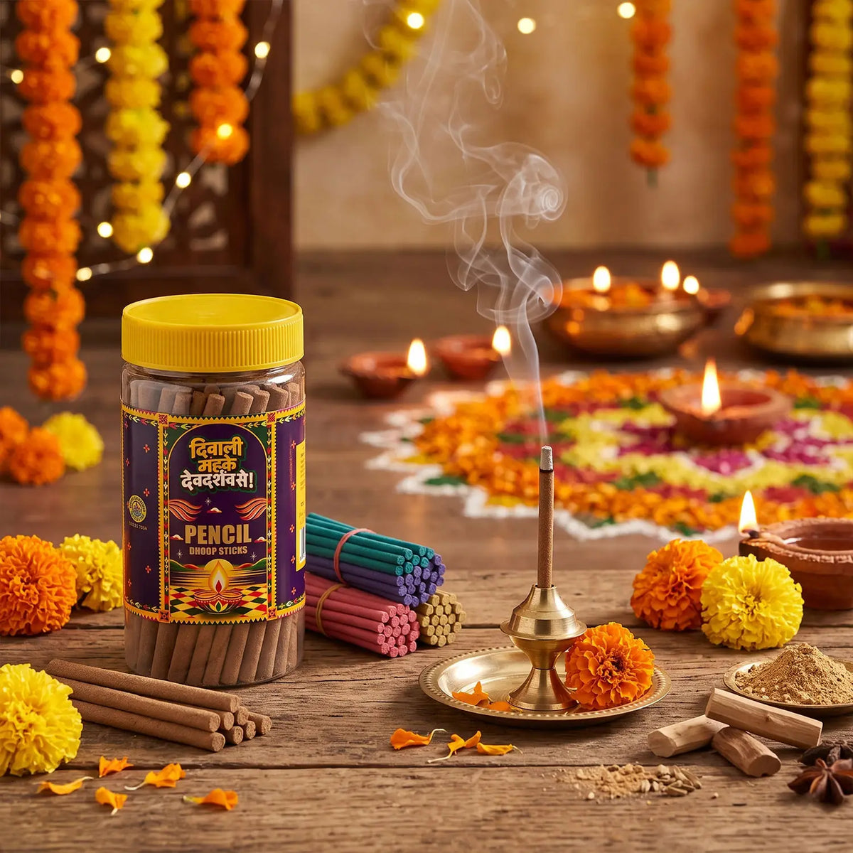Diwali Special Pencil Dhoop Sticks (85g)