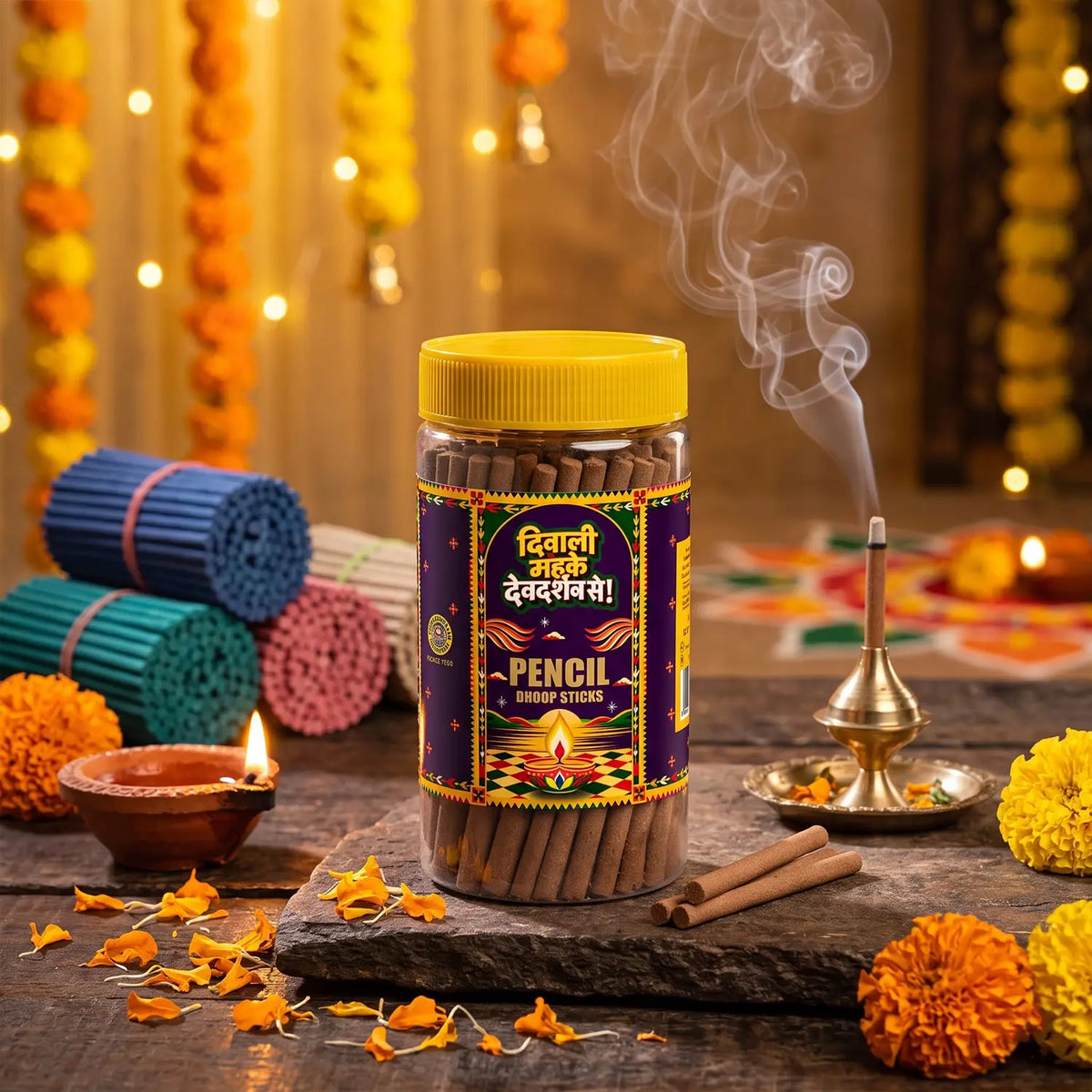Diwali Special Pencil Dhoop Sticks (85g)